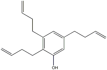 2,3,5-Tri(3-butenyl)phenol 구조식 이미지