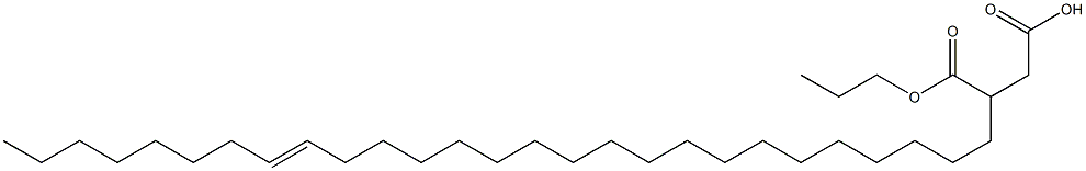 3-(19-Heptacosenyl)succinic acid 1-hydrogen 4-propyl ester 구조식 이미지