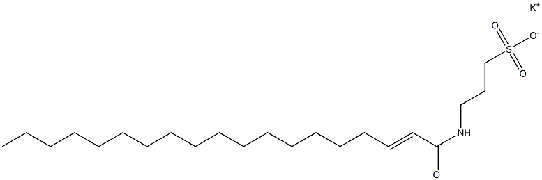 3-(2-Nonadecenoylamino)-1-propanesulfonic acid potassium salt Structure