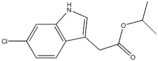 6-Chloro-1H-indole-3-acetic acid isopropyl ester Structure