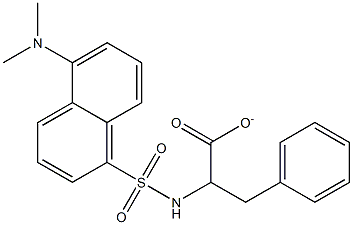 2-[[[5-(Dimethylamino)naphthalen-1-yl]sulfonyl]amino]-3-phenylpropionate Structure