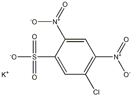 5-Chloro-2,4-dinitrobenzenesulfonic acid potassium salt 구조식 이미지