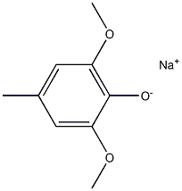 Sodium 2,6-dimethoxy-4-methylphenolate Structure