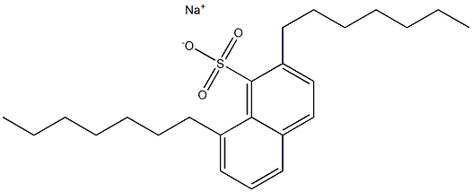 2,8-Diheptyl-1-naphthalenesulfonic acid sodium salt 구조식 이미지