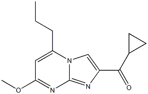 2-Cyclopropylcarbonyl-7-methoxy-5-propylimidazo[1,2-a]pyrimidine 구조식 이미지