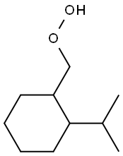 2-Isopropylcyclohexylmethyl hydroperoxide 구조식 이미지