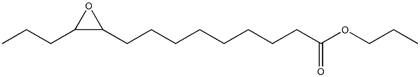 10,11-Epoxytetradecanoic acid propyl ester Structure