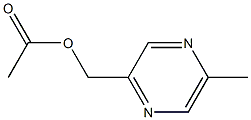 5-Methylpyrazine-2-methanol acetate 구조식 이미지