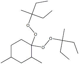 2,4-Dimethyl-1,1-bis(1-ethyl-1-methylpropylperoxy)cyclohexane 구조식 이미지