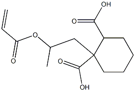1,2-Cyclohexanedicarboxylic acid hydrogen 1-[2-(acryloyloxy)propyl] ester 구조식 이미지