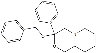 Octahydro-3-benzyloxy-3-phenylpyrido[2,1-c][1,4]oxazine 구조식 이미지