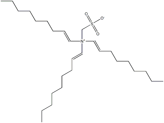 N,N-Di(1-nonenyl)-N-sulfonatomethyl-1-nonen-1-aminium 구조식 이미지