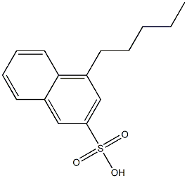 4-Pentyl-2-naphthalenesulfonic acid Structure