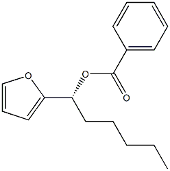 (1R)-1-(2-Furanyl)-1-hexanol benzoate 구조식 이미지