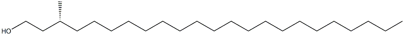 [R,(+)]-3-Methyl-1-tricosanol 구조식 이미지