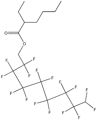 2-Ethylhexanoic acid 2,2,3,3,4,4,5,5,6,6,7,7,8,8,9,9-hexadecafluorononyl ester Structure