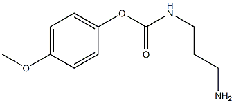 N-(3-Aminopropyl)carbamic acid 4-methoxyphenyl ester 구조식 이미지