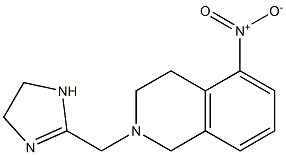 2-[[(1,2,3,4-Tetrahydro-5-nitroisoquinolin)-2-yl]methyl]-4,5-dihydro-1H-imidazole Structure