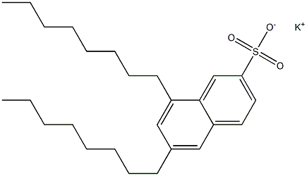 6,8-Dioctyl-2-naphthalenesulfonic acid potassium salt 구조식 이미지