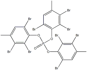 Phosphoric acid tris(2,3,6-tribromo-4-methylphenyl) ester Structure