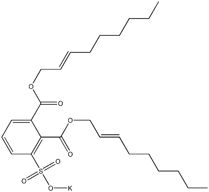 3-(Potassiosulfo)phthalic acid di(2-nonenyl) ester Structure