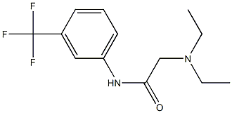 N-[3-(Trifluoromethyl)phenyl]-2-(diethylamino)acetamide 구조식 이미지