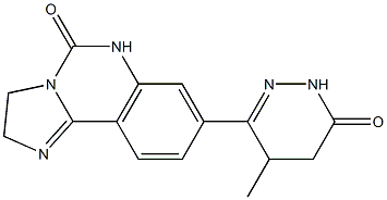 8-[(2,3,4,5-Tetrahydro-5-methyl-3-oxopyridazin)-6-yl]-2,3-dihydroimidazo[1,2-c]quinazolin-5(6H)-one Structure