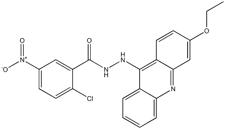 N'-(3-Ethoxyacridin-9-yl)-2-chloro-5-nitrobenzhydrazide Structure
