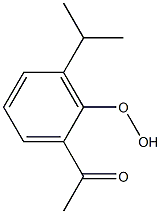 2-Acetyl-6-isopropylphenyl hydroperoxide Structure