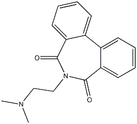 6-[2-(Dimethylamino)ethyl]-6H-dibenz[c,e]azepine-5,7-dione 구조식 이미지