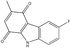 6-Fluoro-3-methyl-9H-carbazole-1,4-dione 구조식 이미지