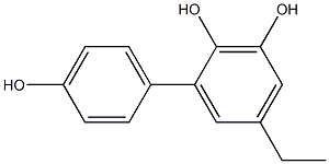 5-Ethyl-1,1'-biphenyl-2,3,4'-triol 구조식 이미지