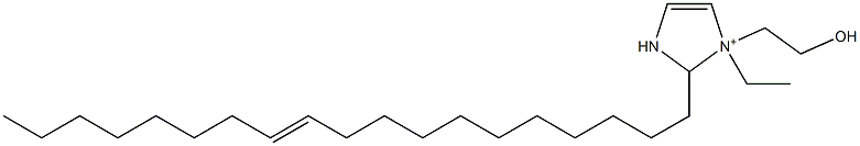 1-Ethyl-1-(2-hydroxyethyl)-2-(11-nonadecenyl)-4-imidazoline-1-ium Structure