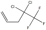 4,4-Dichloro-5,5,5-trifluoro-1-pentene Structure