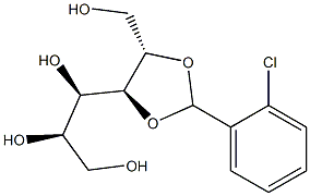 2-O,3-O-(2-Chlorobenzylidene)-D-glucitol 구조식 이미지