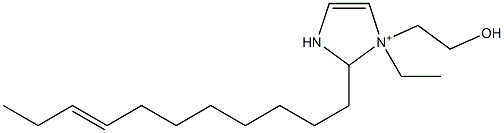 1-Ethyl-1-(2-hydroxyethyl)-2-(8-undecenyl)-4-imidazoline-1-ium 구조식 이미지