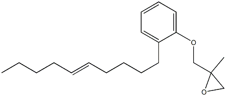 2-(5-Decenyl)phenyl 2-methylglycidyl ether Structure