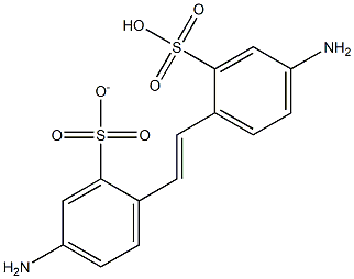 2-[2-(2-Sulfonato-4-aminophenyl)ethenyl]-5-aminobenzenesulfonic acid Structure
