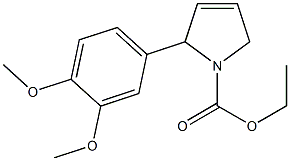 2-(3,4-Dimethoxyphenyl)-3-pyrroline-1-carboxylic acid ethyl ester Structure