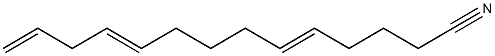 5,10,13-Tetradecatrienenitrile Structure