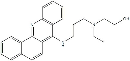 2-[N-[3-[[Benz[c]acridin-7-yl]amino]propyl]-N-ethylamino]ethanol Structure