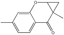 1,1a-Dihydro-4,7a-dimethylbenzo[b]cyclopropa[e]pyran-7(7aH)-one Structure