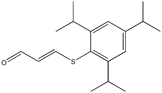 3-(2,4,6-Triisopropylphenylthio)acrylaldehyde Structure