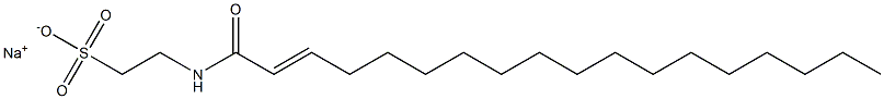 N-(2-Octadecenoyl)taurine sodium salt Structure