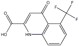 5-Trifluoromethyl-1,4-dihydro-4-oxoquinoline-2-carboxylic acid Structure