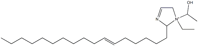 1-Ethyl-2-(6-heptadecenyl)-1-(1-hydroxyethyl)-3-imidazoline-1-ium 구조식 이미지