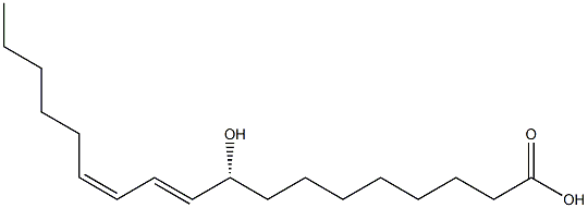 [10E,12Z,R,(-)]-9-Hydroxy-10,12-octadecadienoic acid Structure