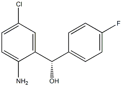 (S)-4-Fluoro-5'-chloro-2'-aminobenzhydryl alcohol 구조식 이미지