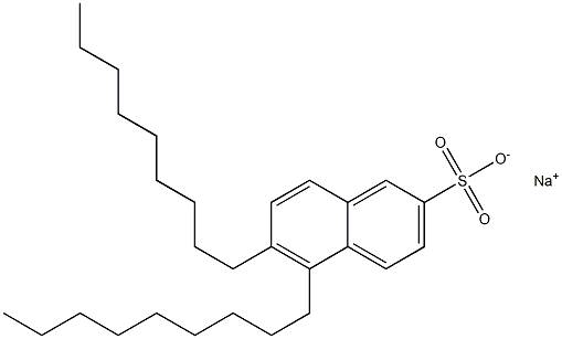 5,6-Dinonyl-2-naphthalenesulfonic acid sodium salt Structure