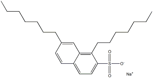 1,7-Diheptyl-2-naphthalenesulfonic acid sodium salt 구조식 이미지